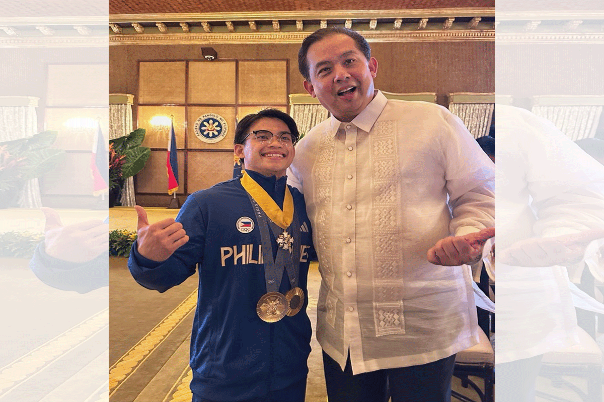 Speaker Romumaldez with Yulo