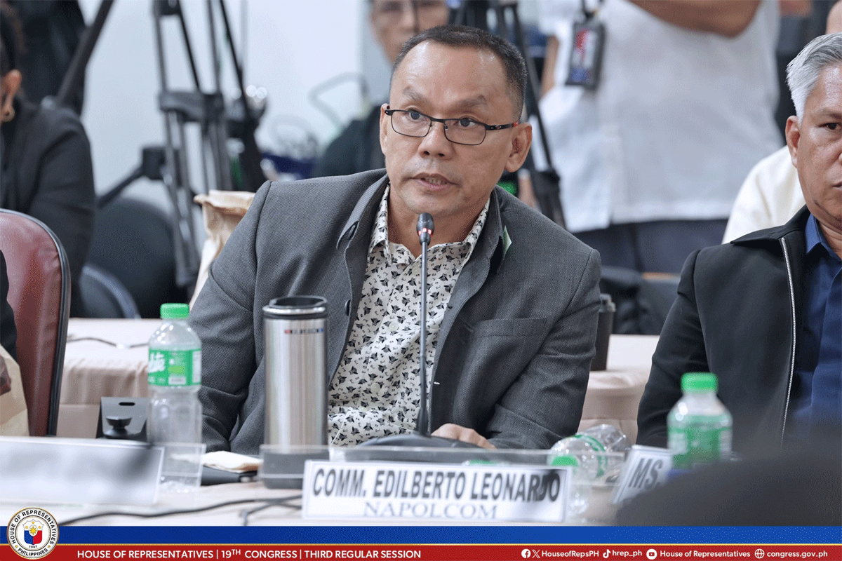 Dating Napolcom commissioner Edilberto Leonardo