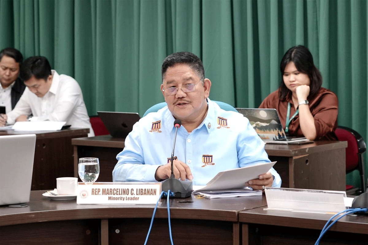 House Minority Leader Marcelino “Nonoy” Libanan