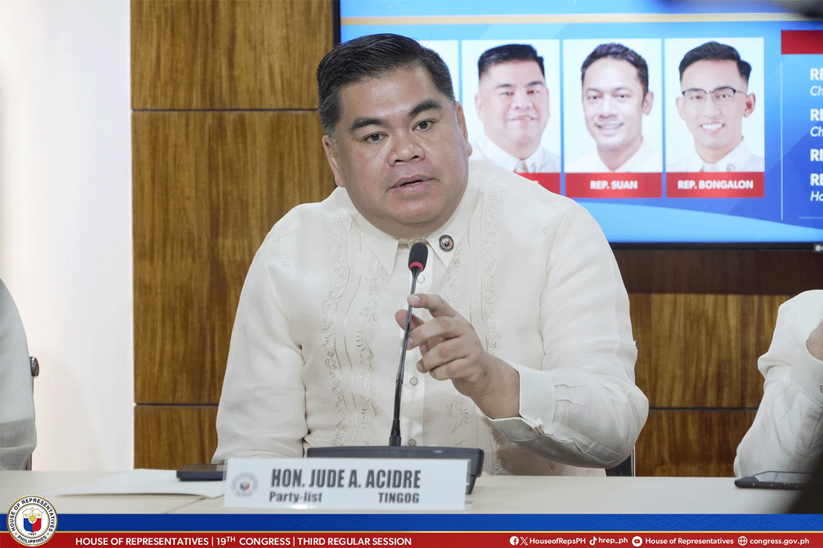 Assistant Majority Leader Jude Acidre