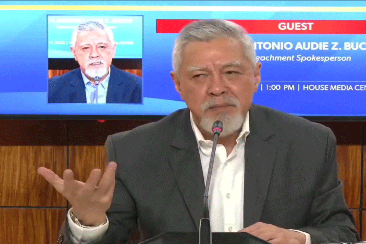 House prosecution panel spokesman Atty. Antonio Audie Z. Bucoy