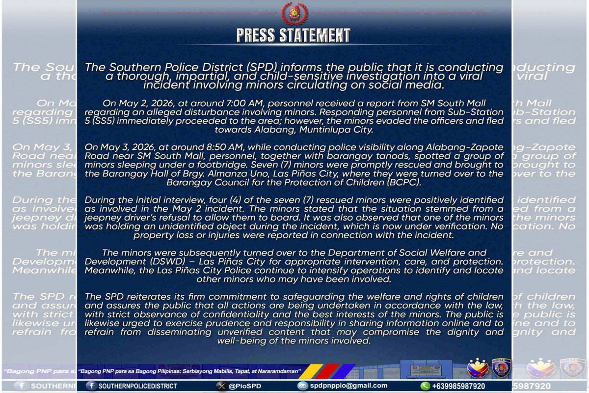 Statement